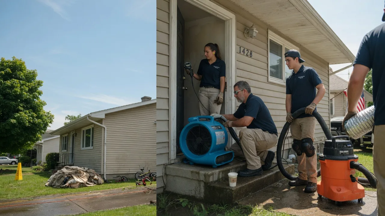 Water Damage Restoration in Oakford, IL near me
